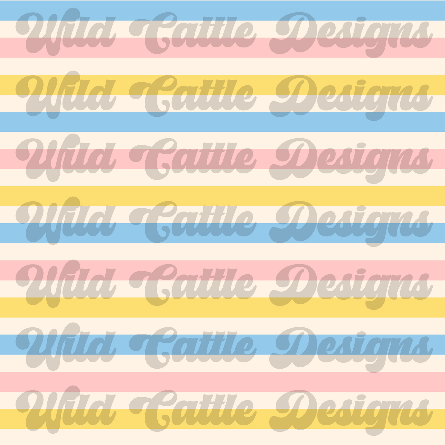 pastel beach day stripe seamless