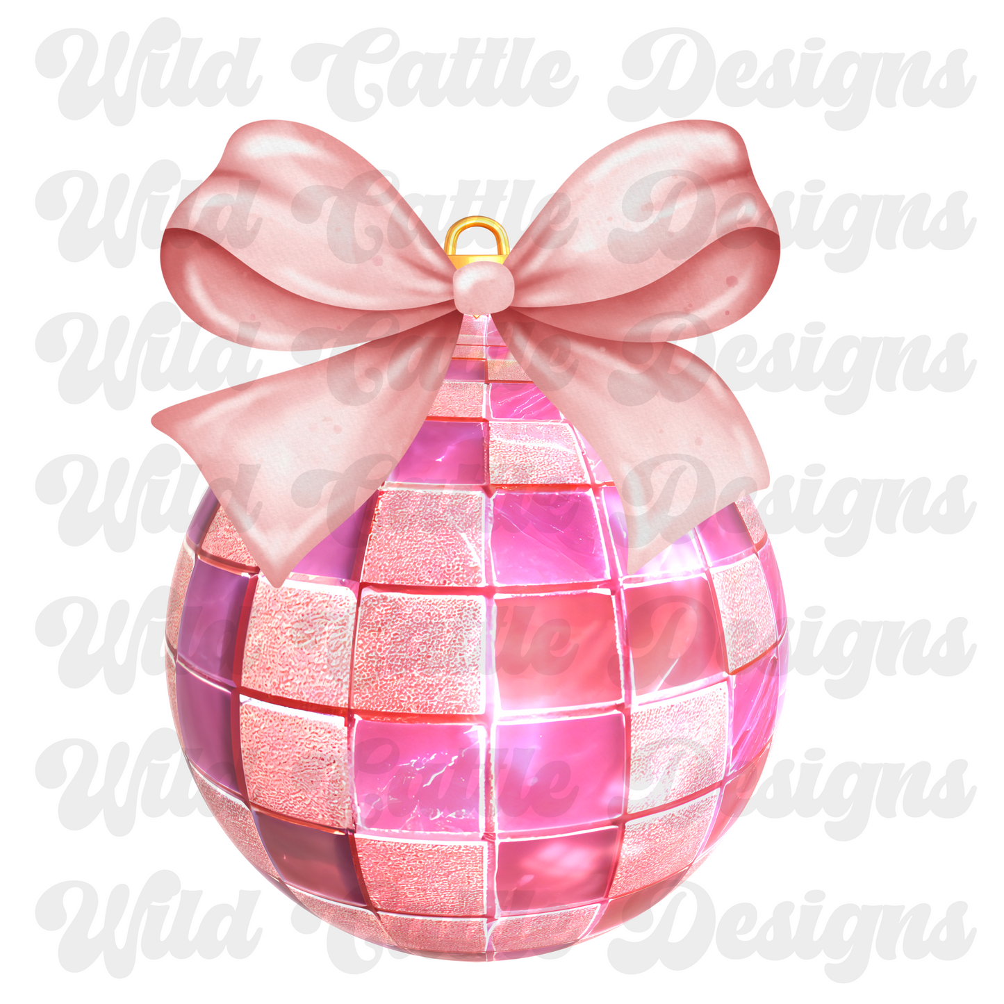 pink disco christmas png