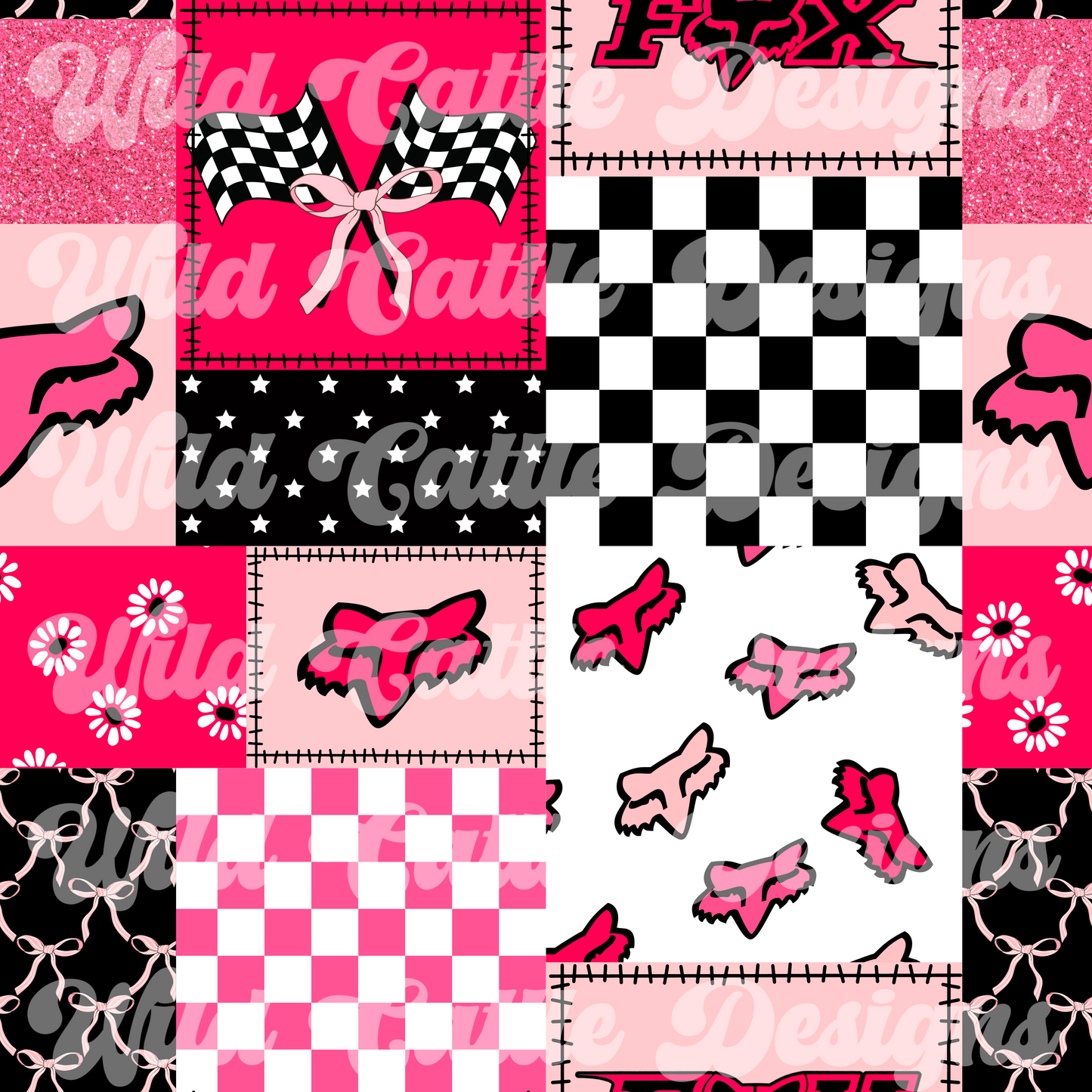 Pink Fox Patchwork
