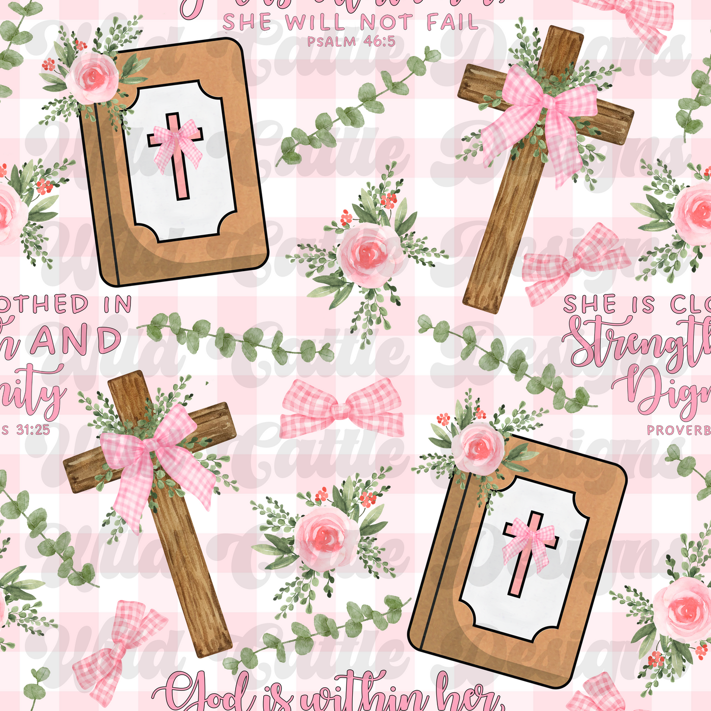 Pink god is with her seamless