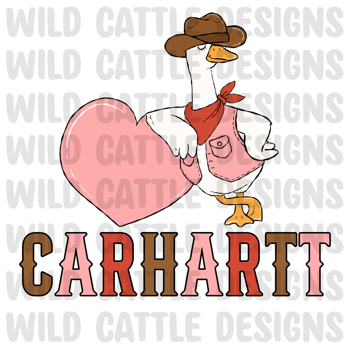 Pink western goose png