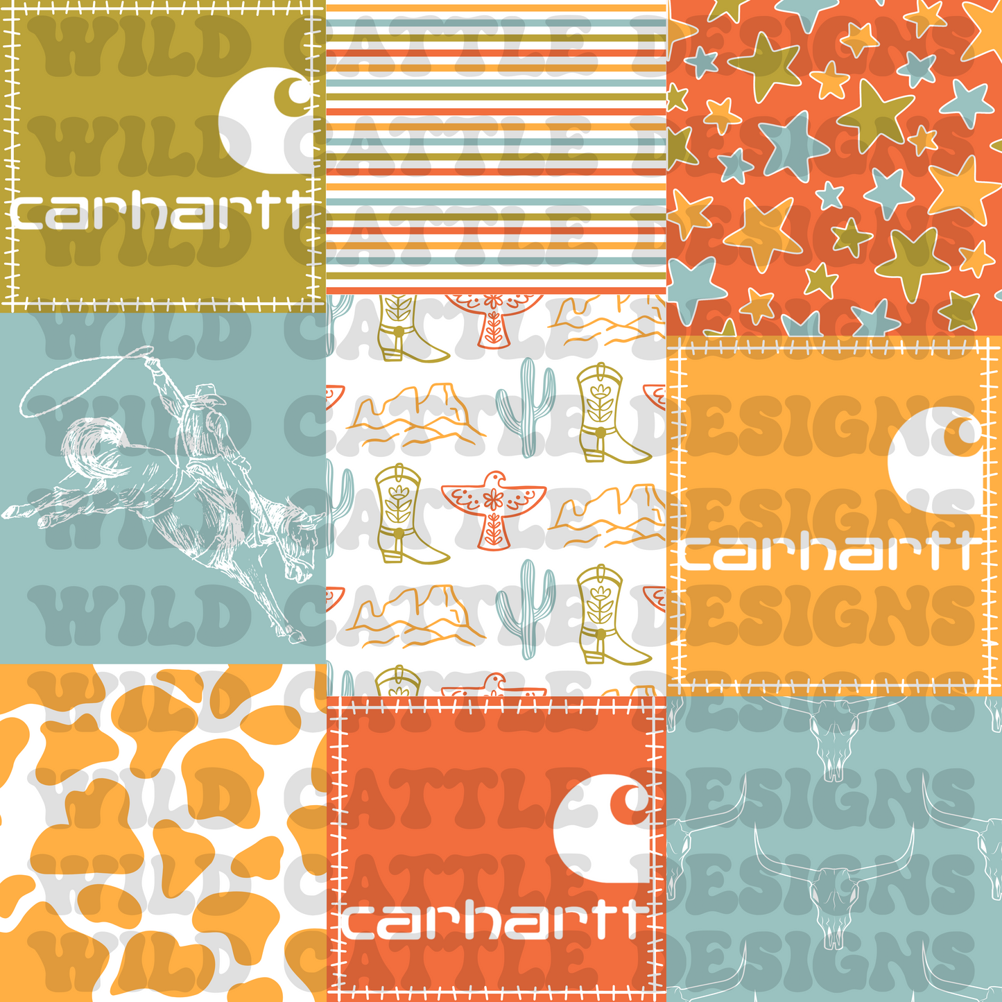Playful Western Patchwork