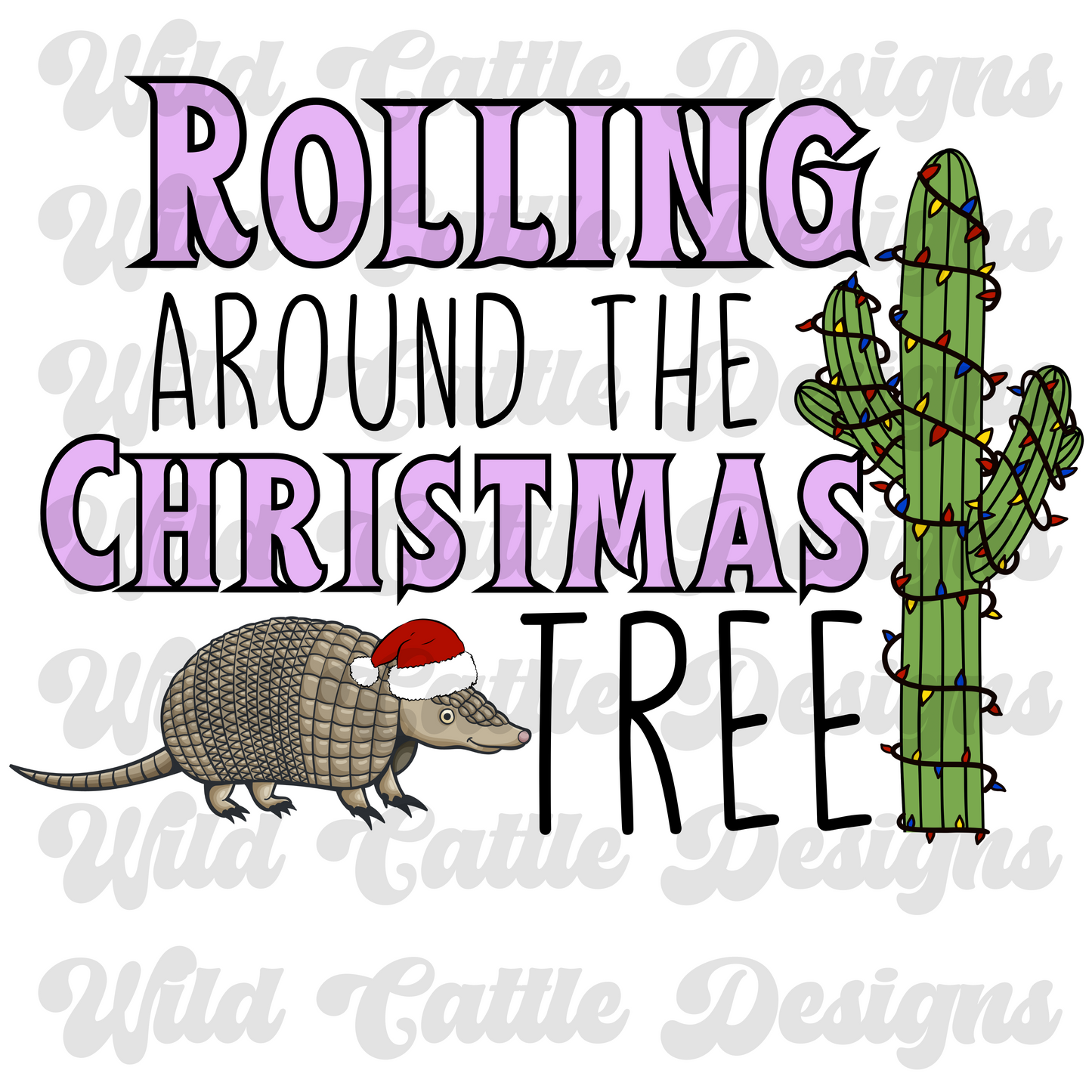 purple armadillo christmas png