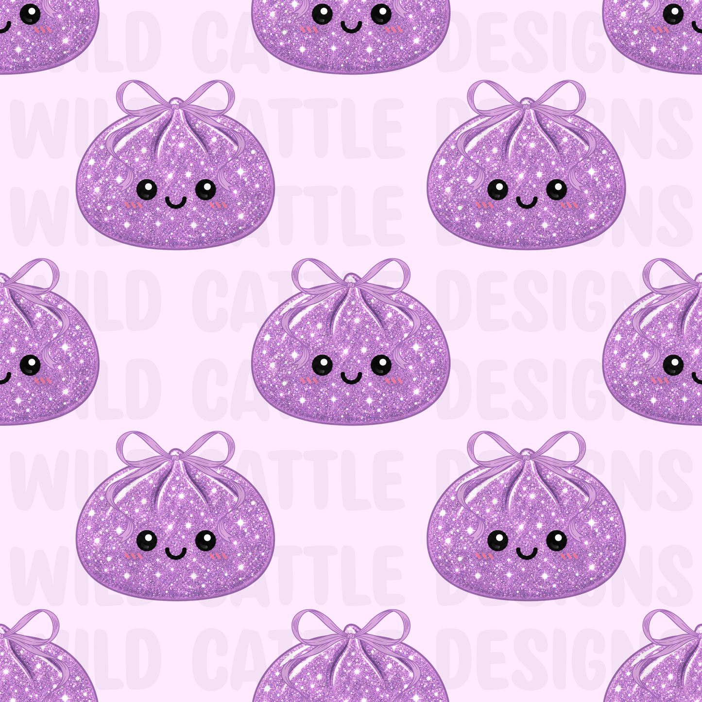 Purple glitter squish seamless