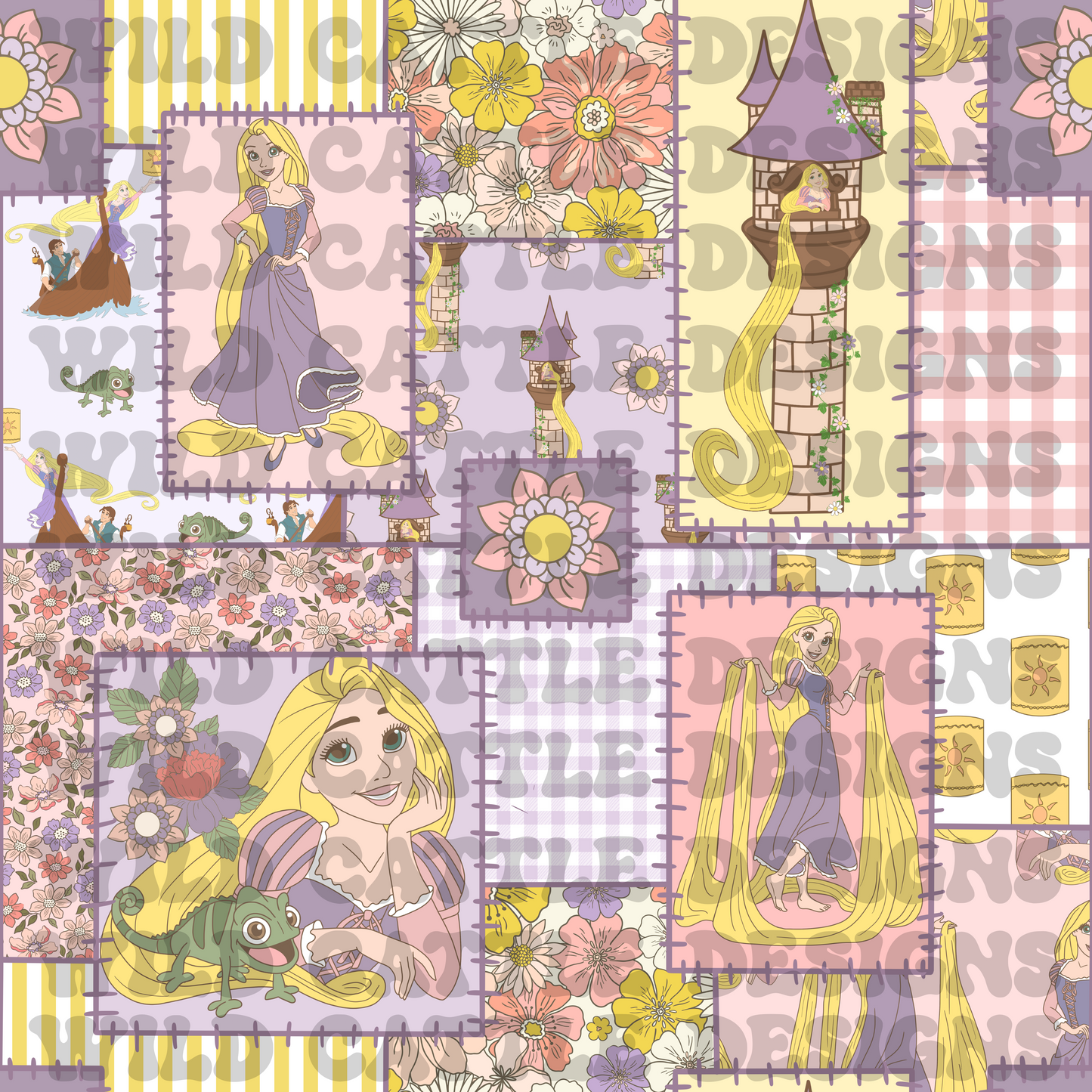 Purple princess patchwork