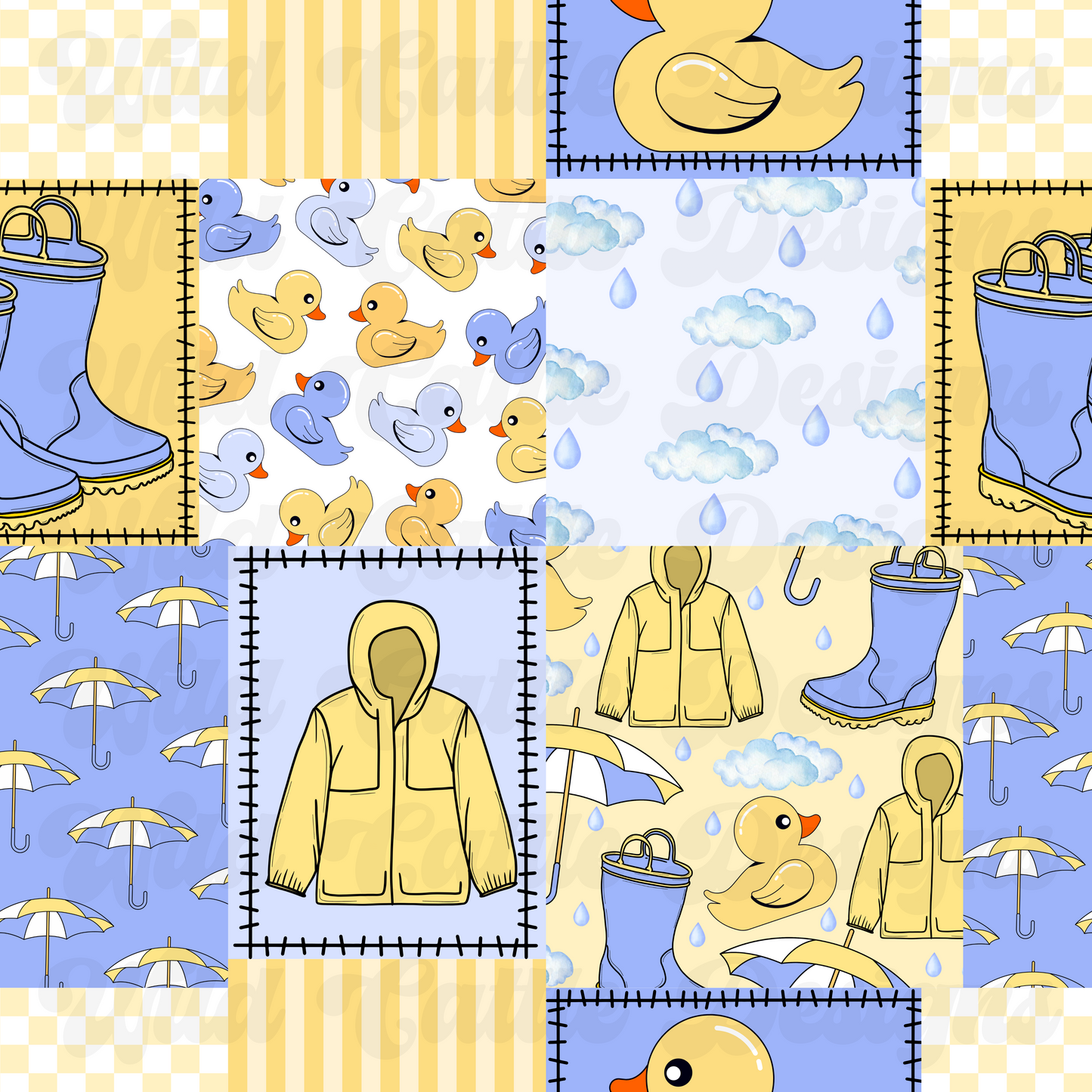 rain rain go away patchwork