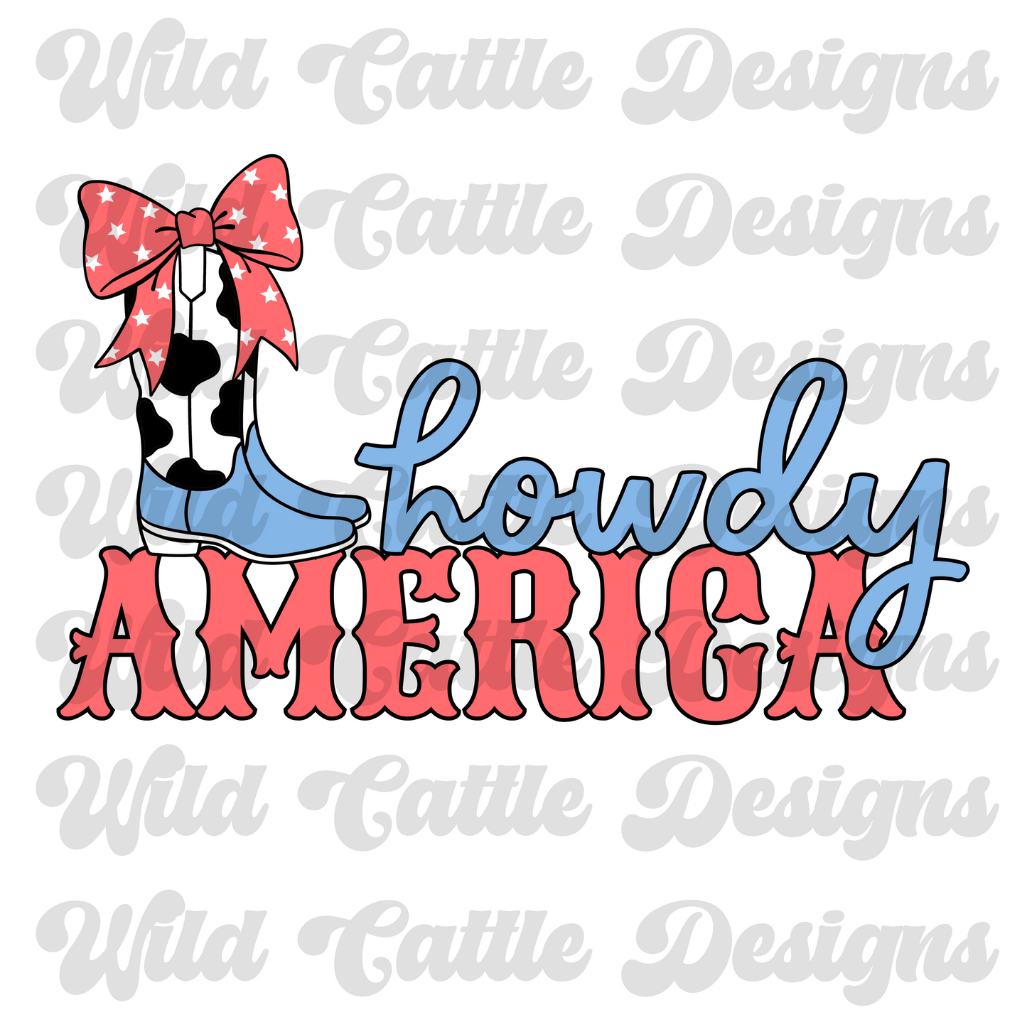 RWB howdy america png