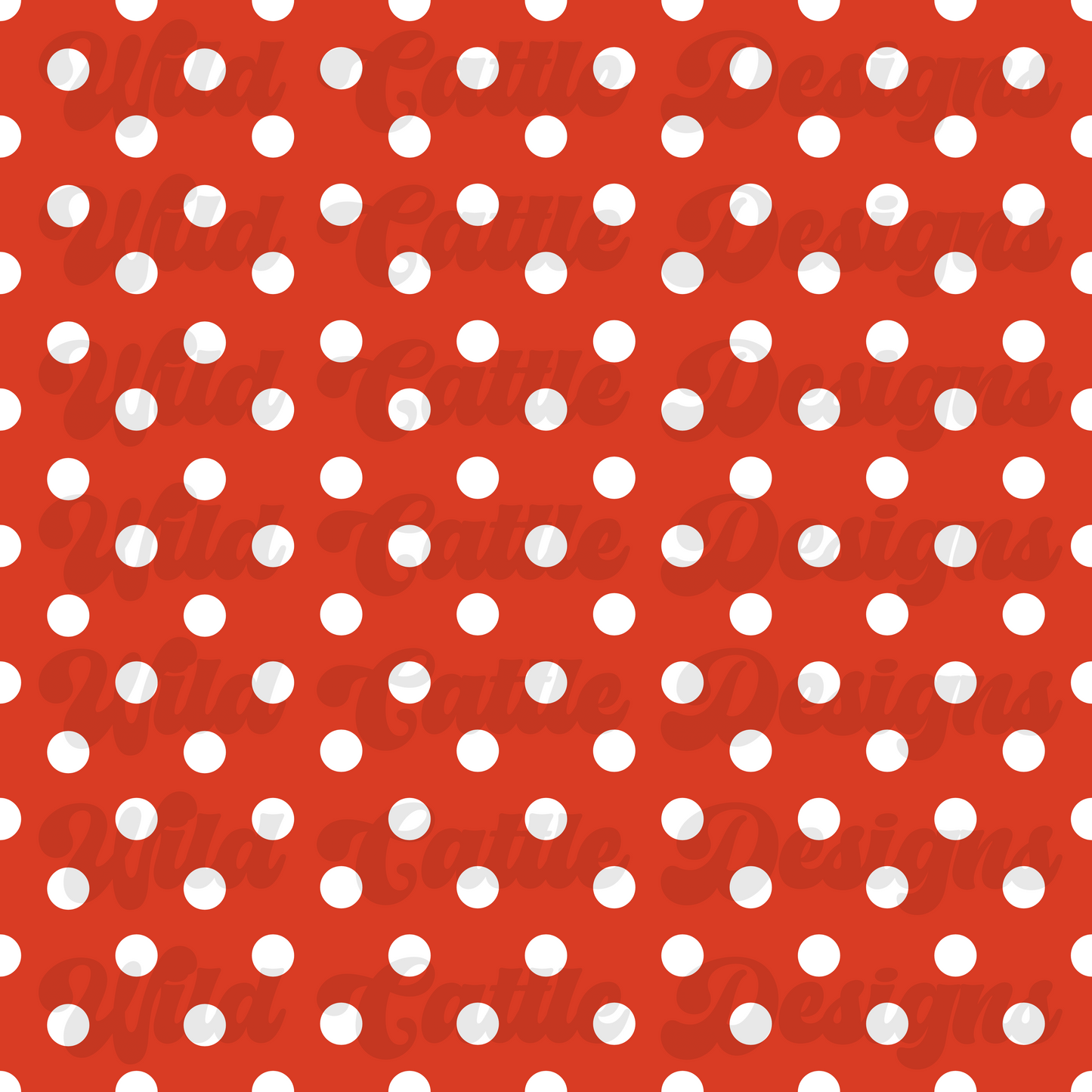 red and white polka dot seamless