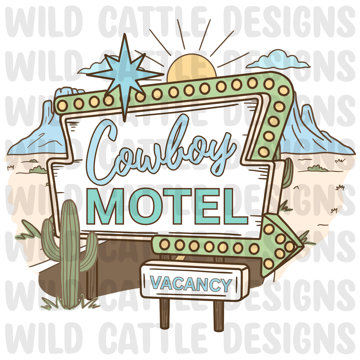 Route 66 Cowboy Motel PNG