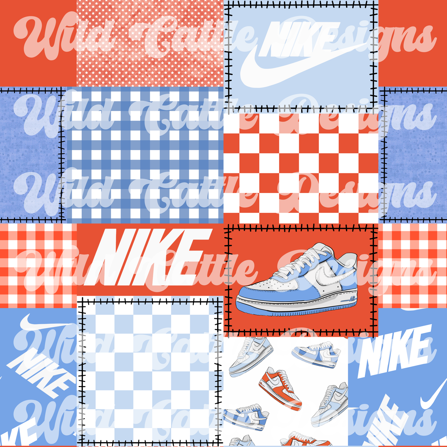 RWB checkmark patchwork