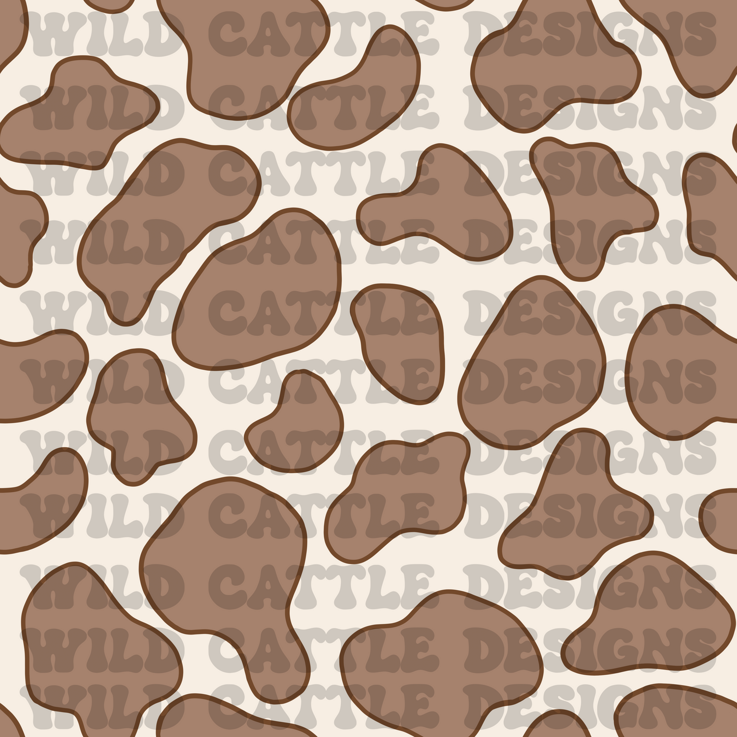 RWB cowprint seamless