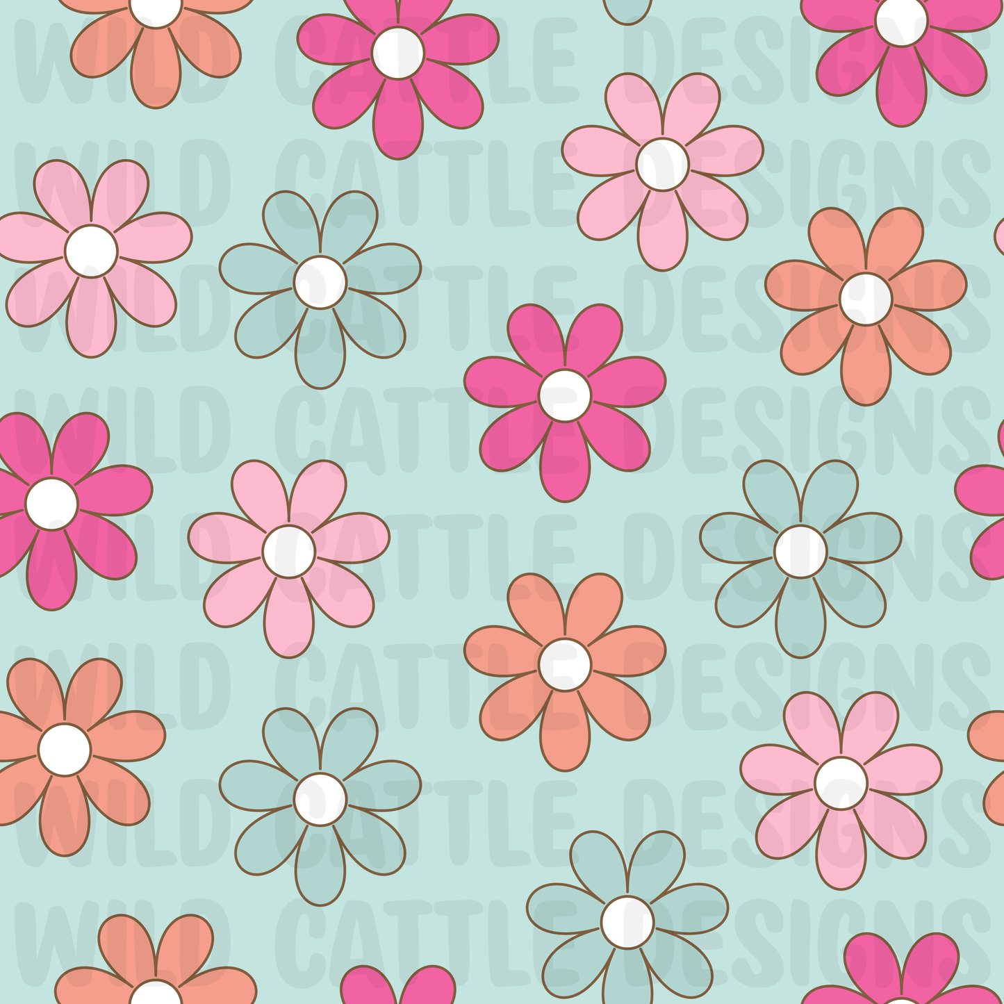 Saddle up for school blue floral
