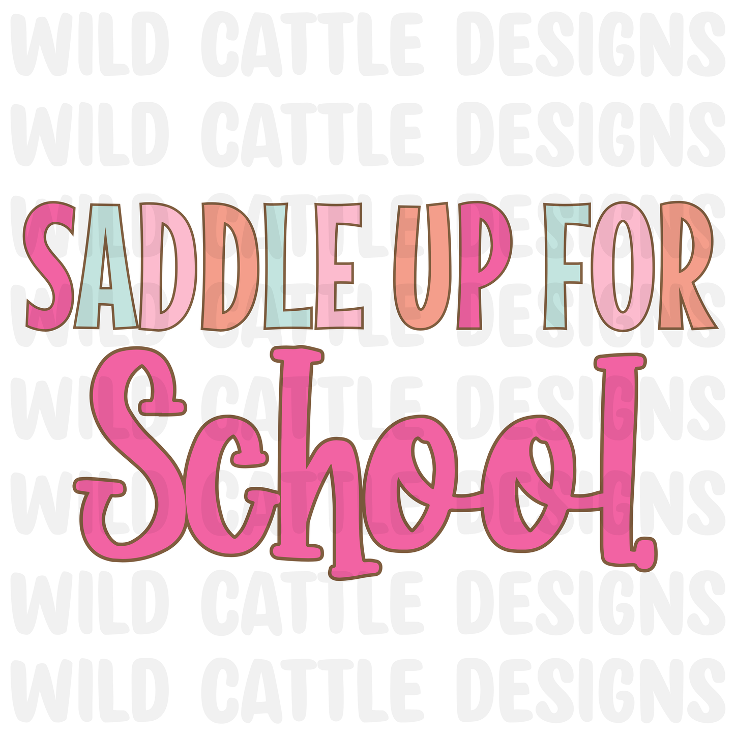 Saddle up for school png