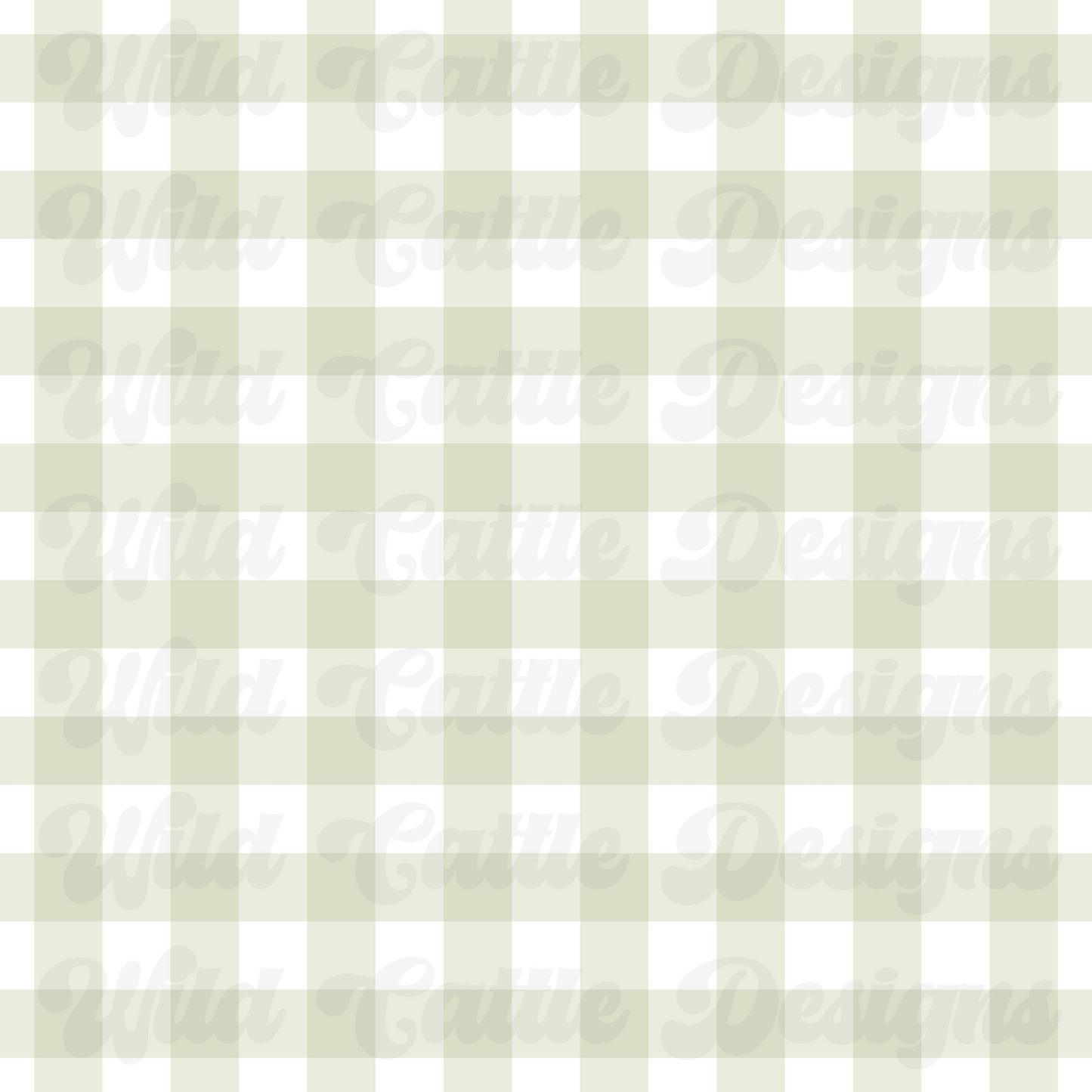 sage green spring plaid seamless