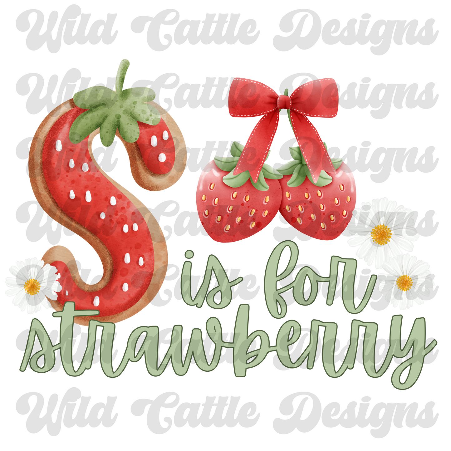 s is for strawberry png