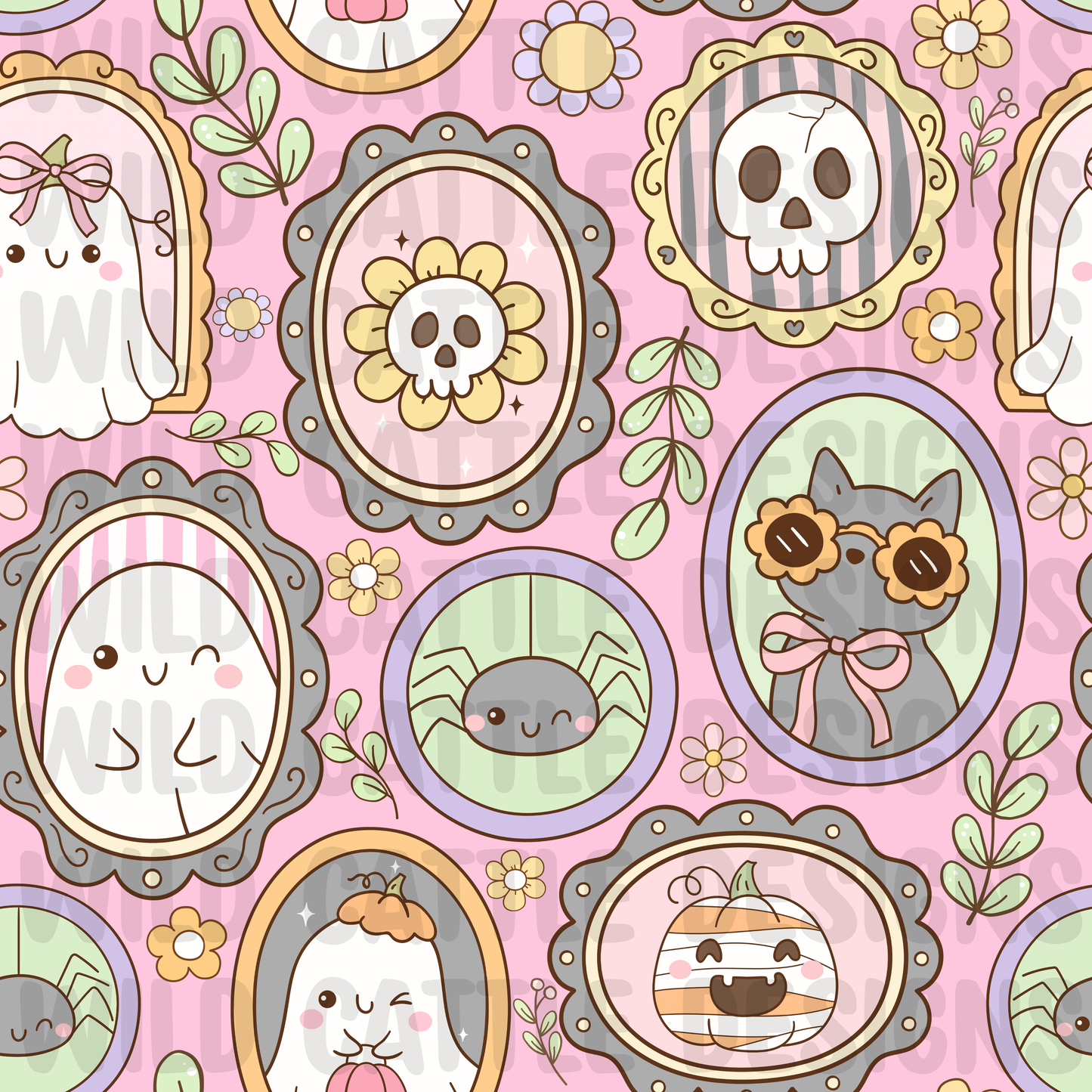 Spooky cutie frames seamless