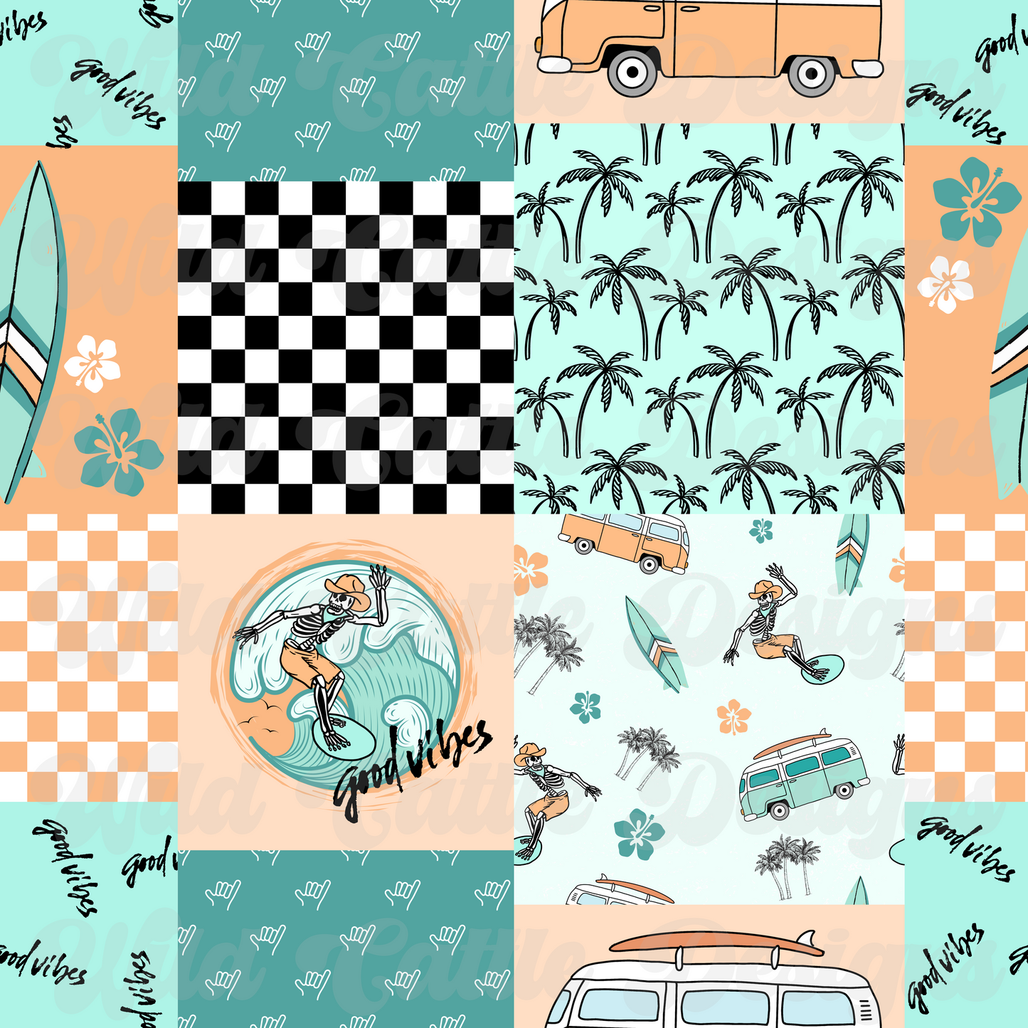 Summer Skelly Vibes Patchwork