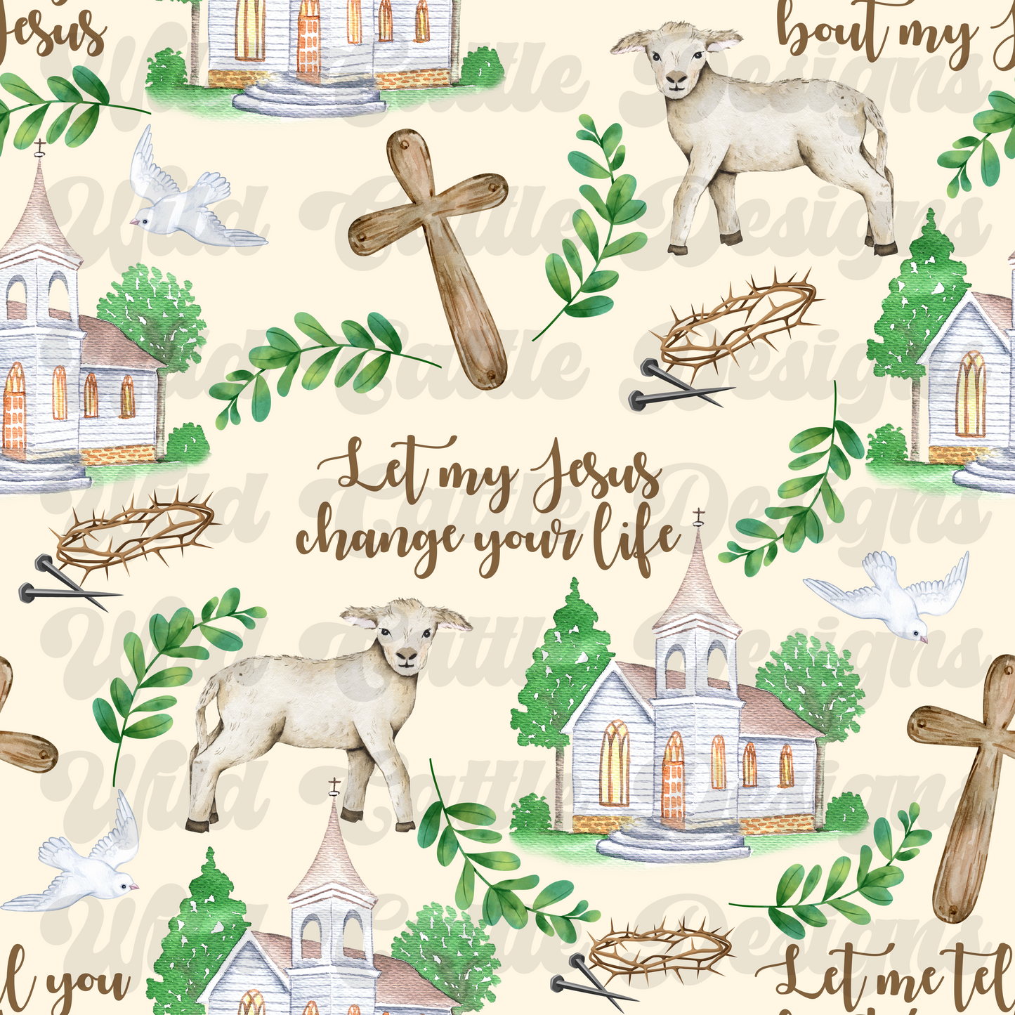 Tell you about my Jesus seamless