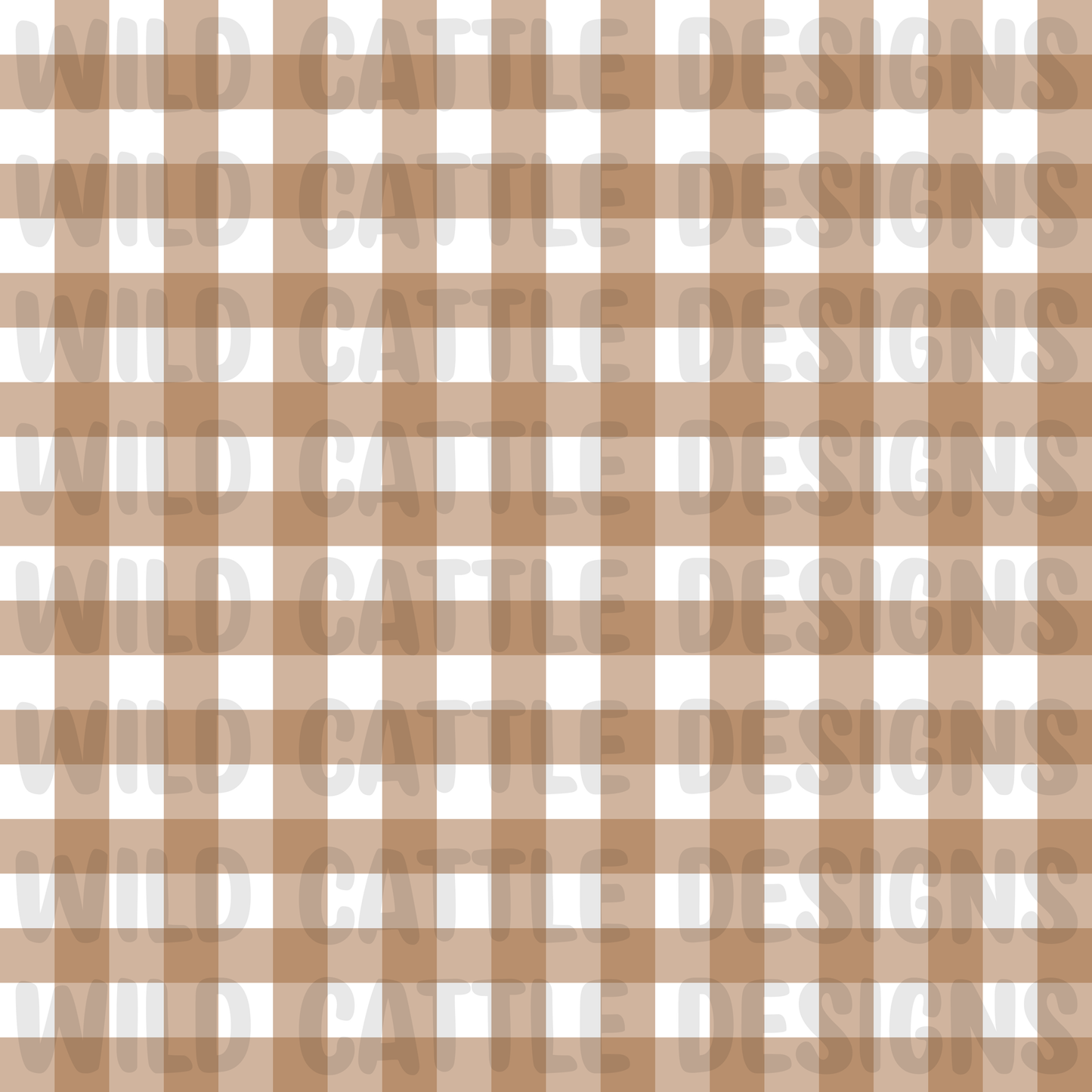 Thankful on the farm brown gingham