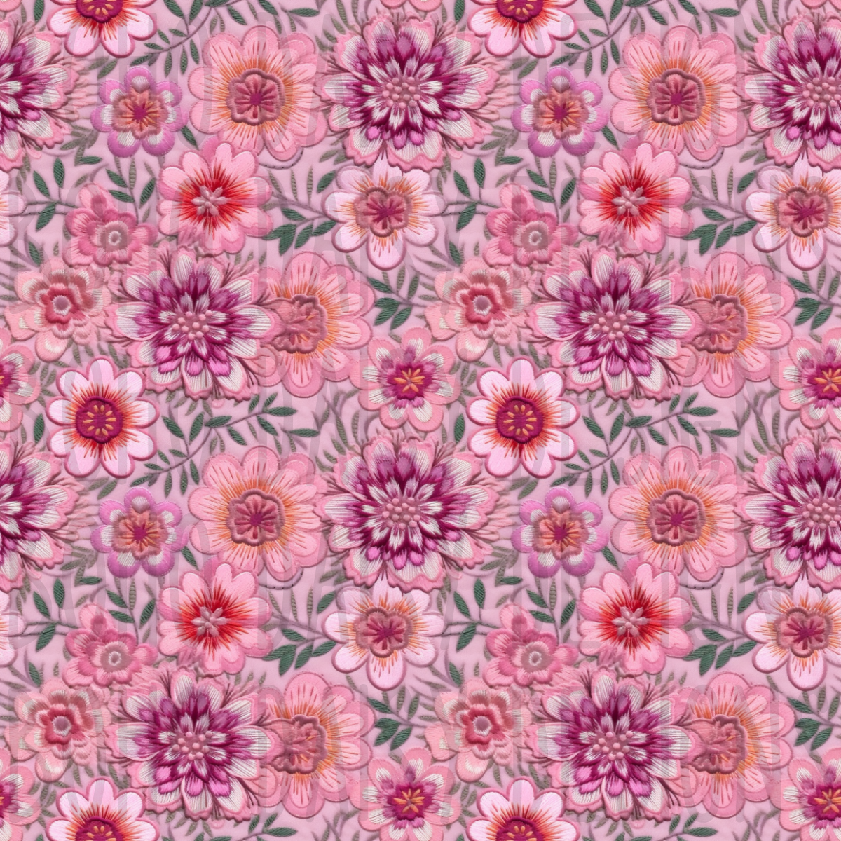 Pink Florals Seamless