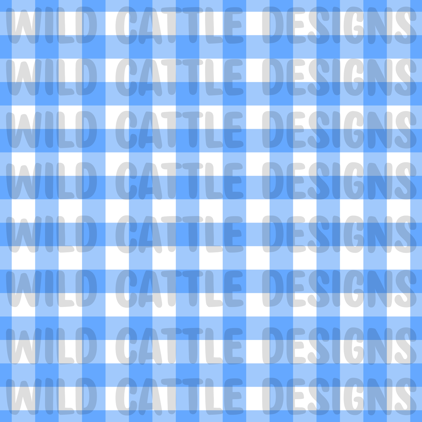 Vibrant fishing blue plaid