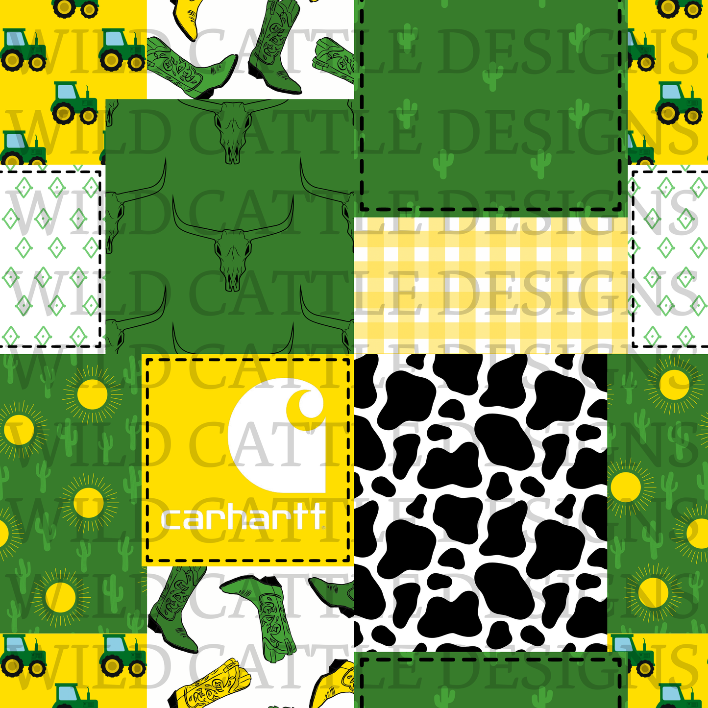 Western deer dreams patchwork