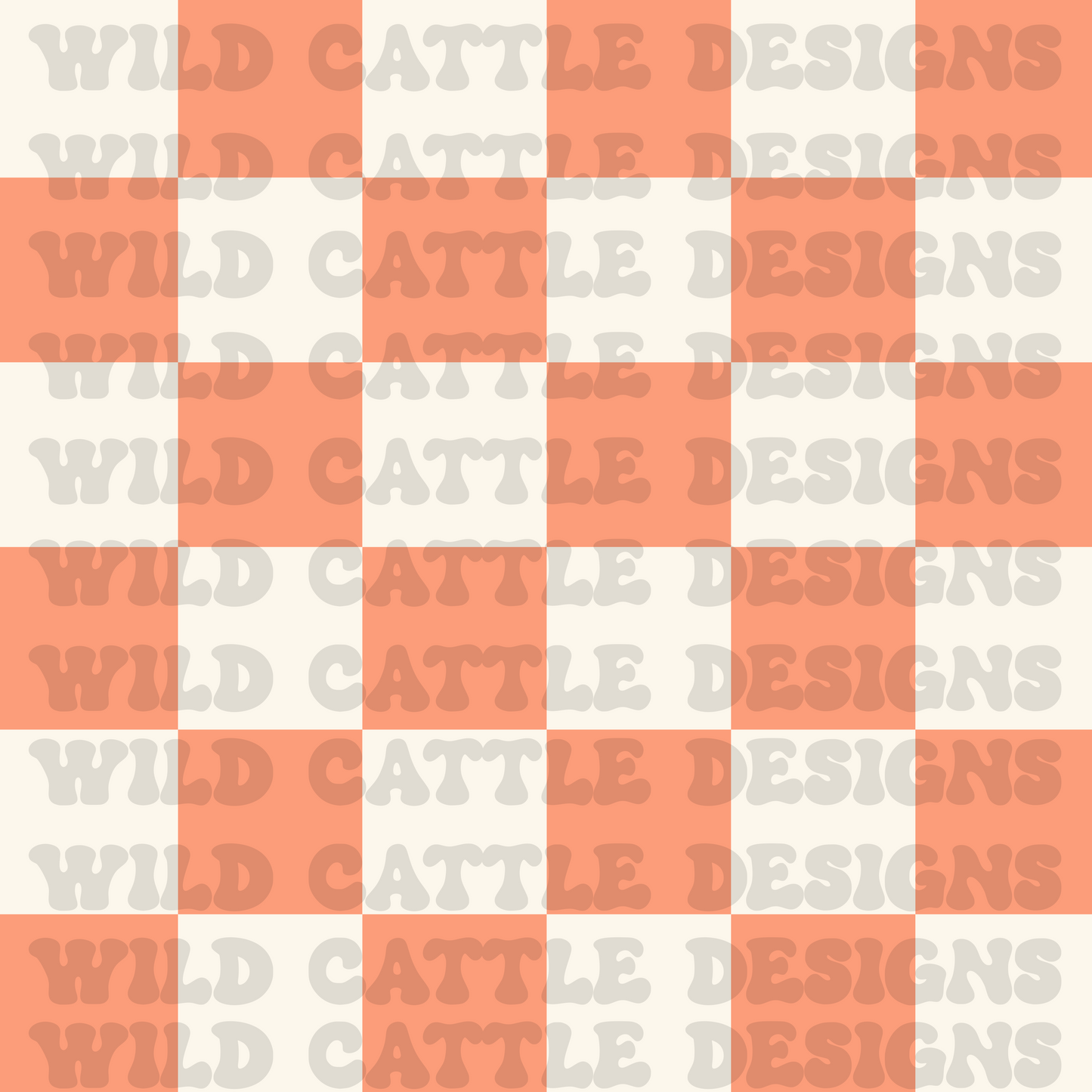 Western sunset check seamless