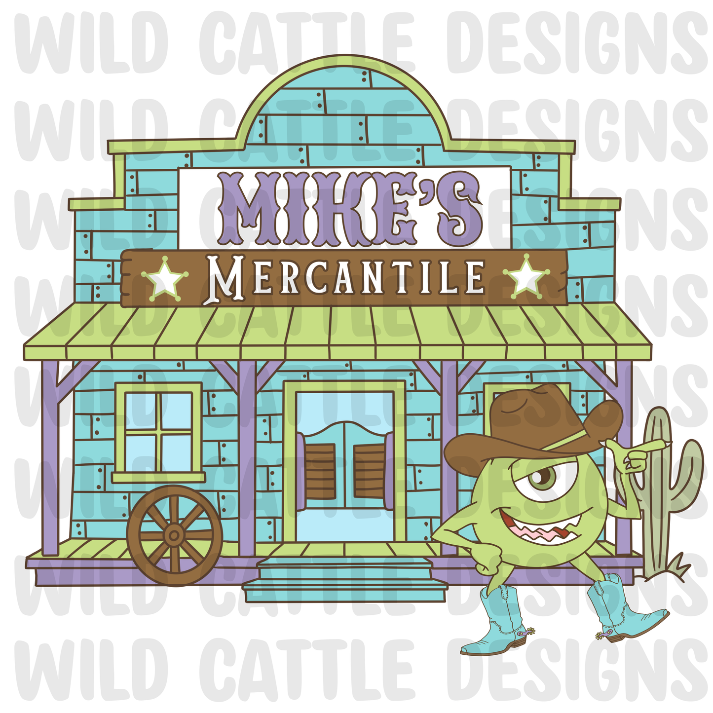Wild west monster mercantile png