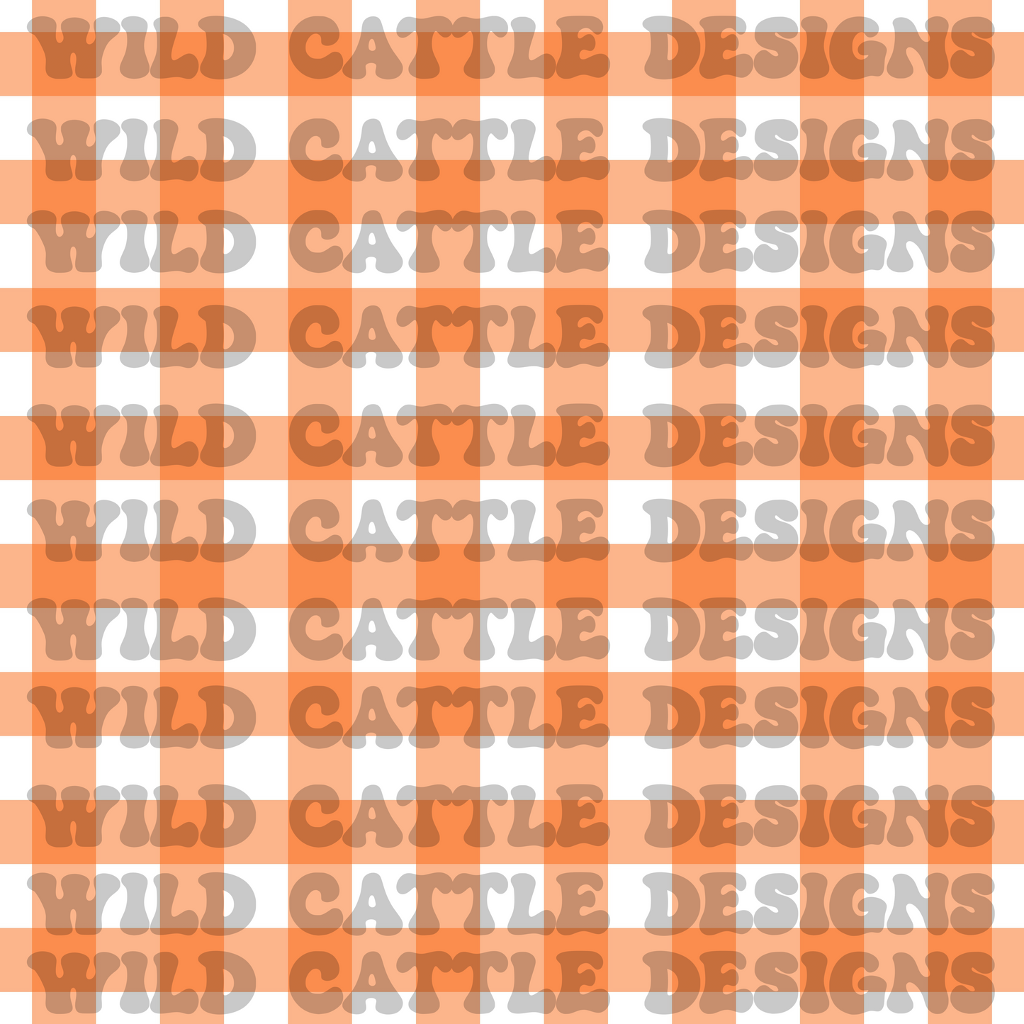 Yeehaw orange plaid seamless