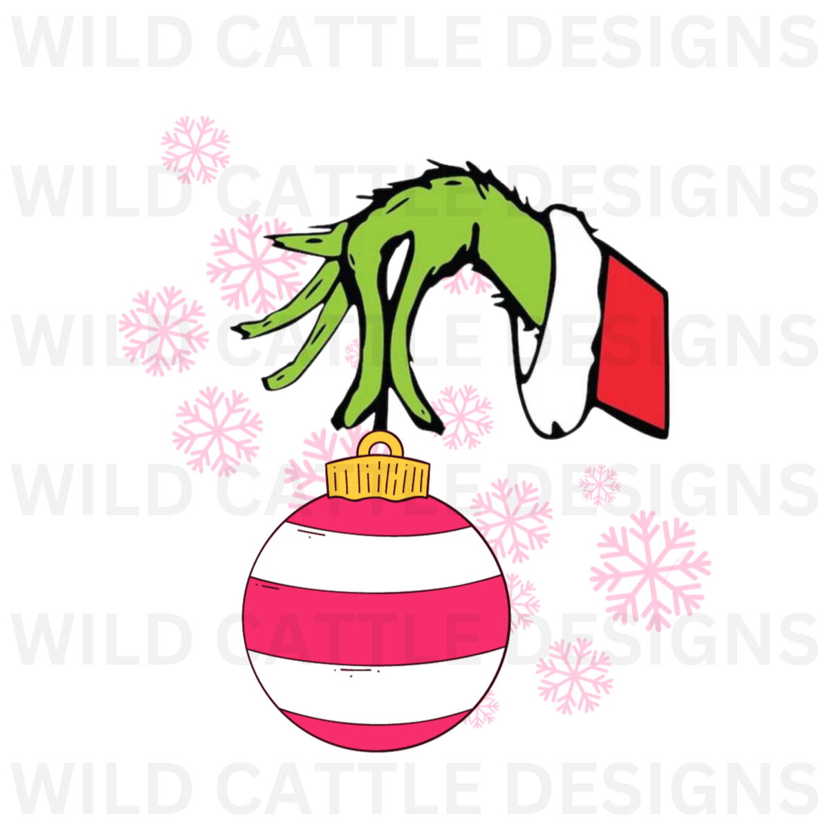 Pink Green Monster Hand PNG