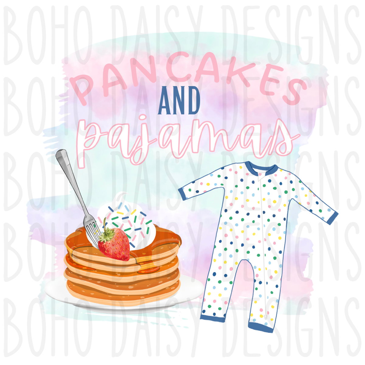Pancakes & Pajamas PNG