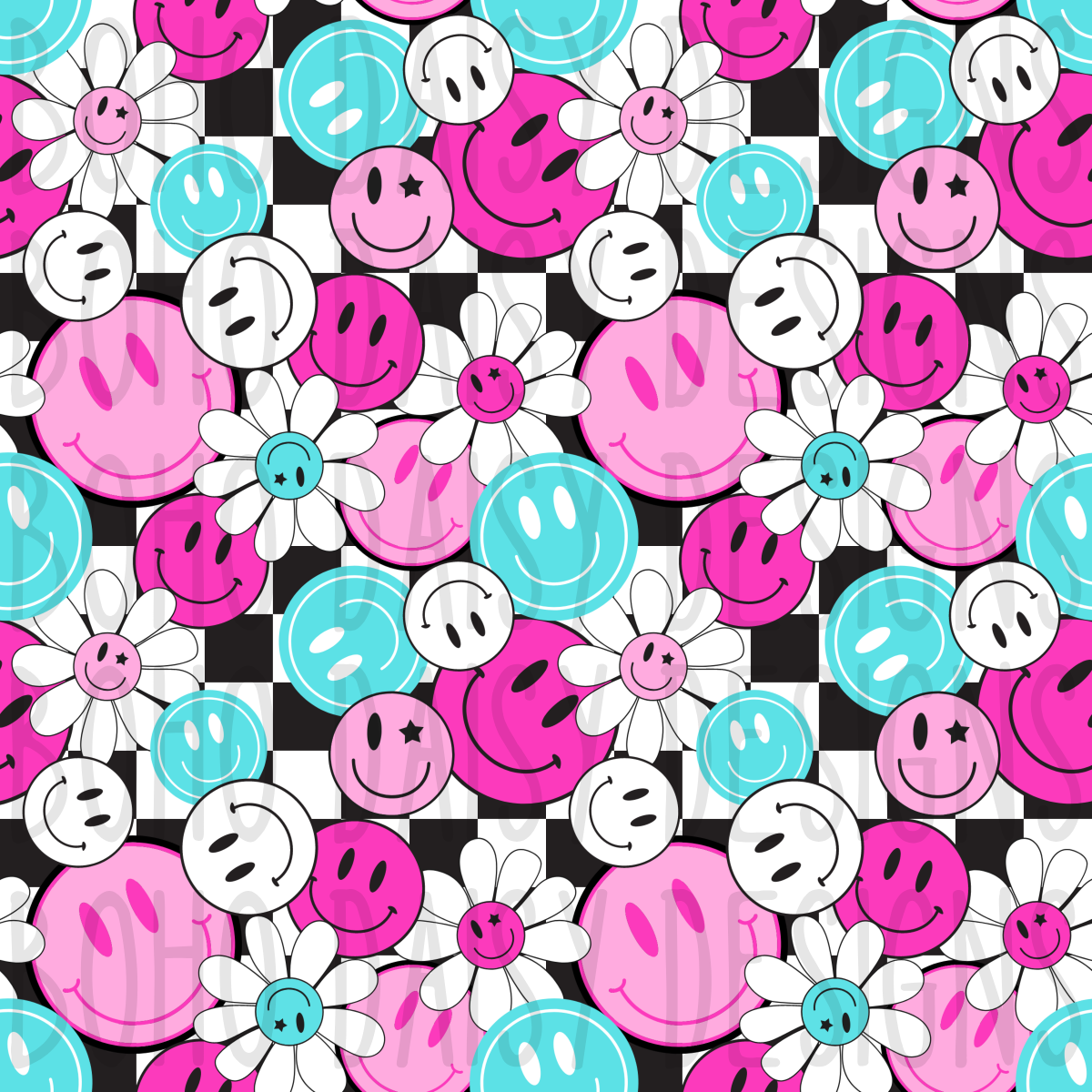 Bright Happy Checkered