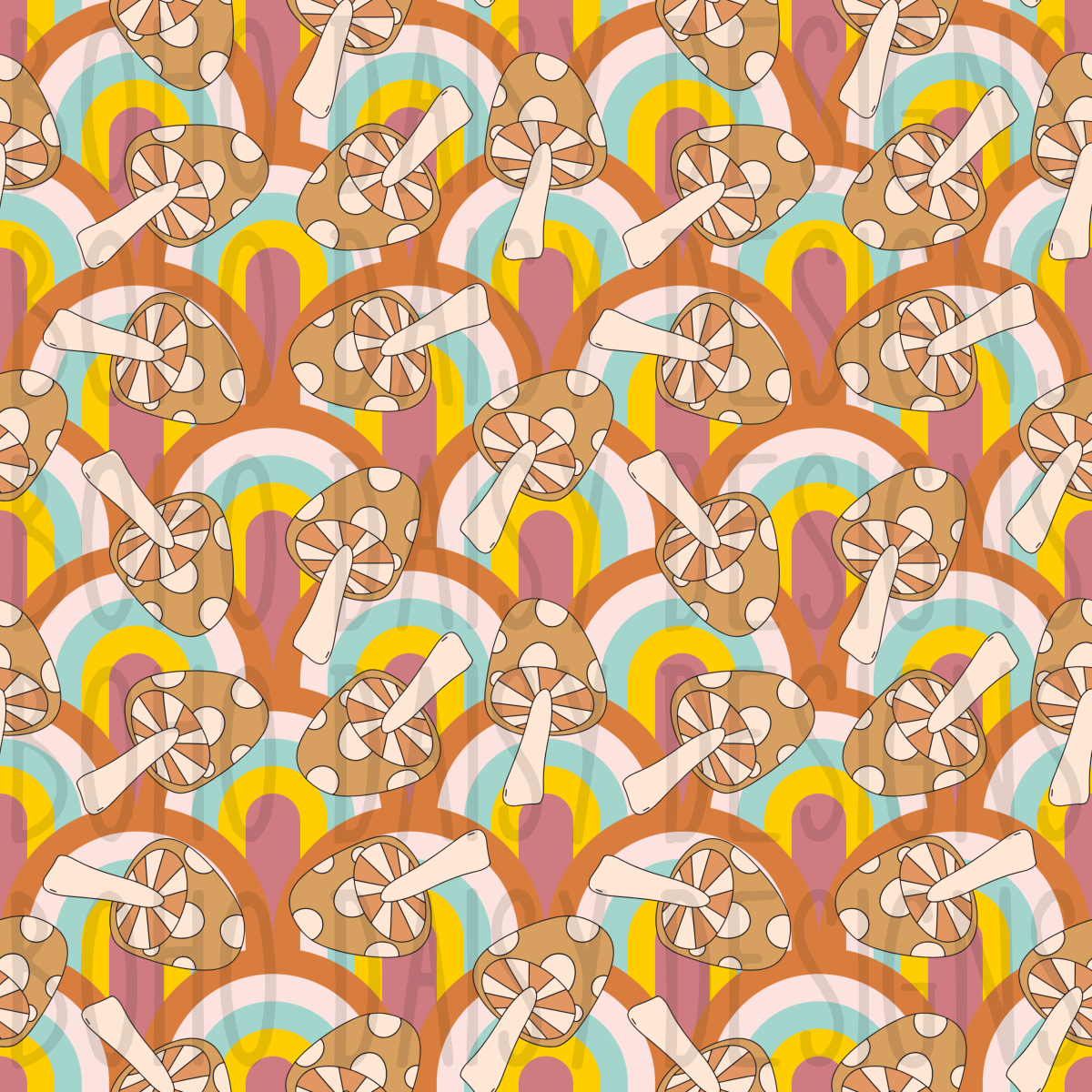 Rainbow Mushrooms
