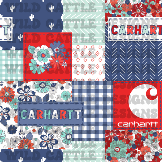 Rwb Boho Floral Patchwork
