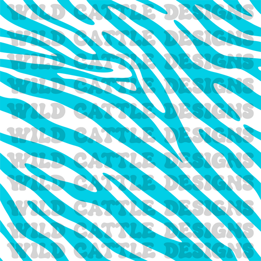 90s blue zebra seamless