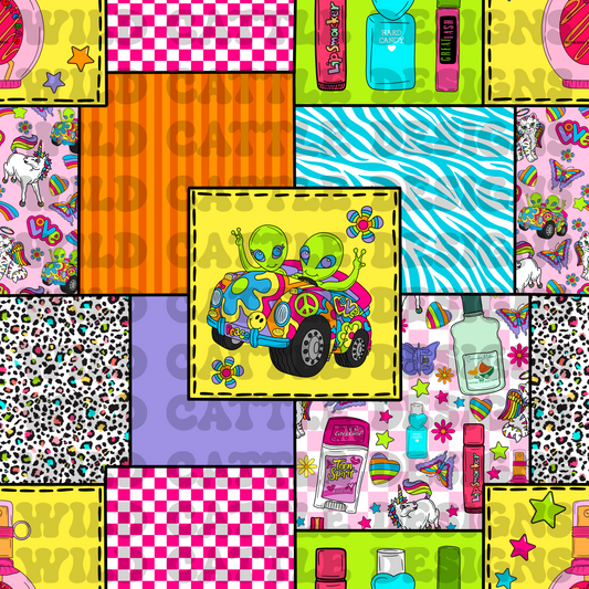90s teen girl patchwork