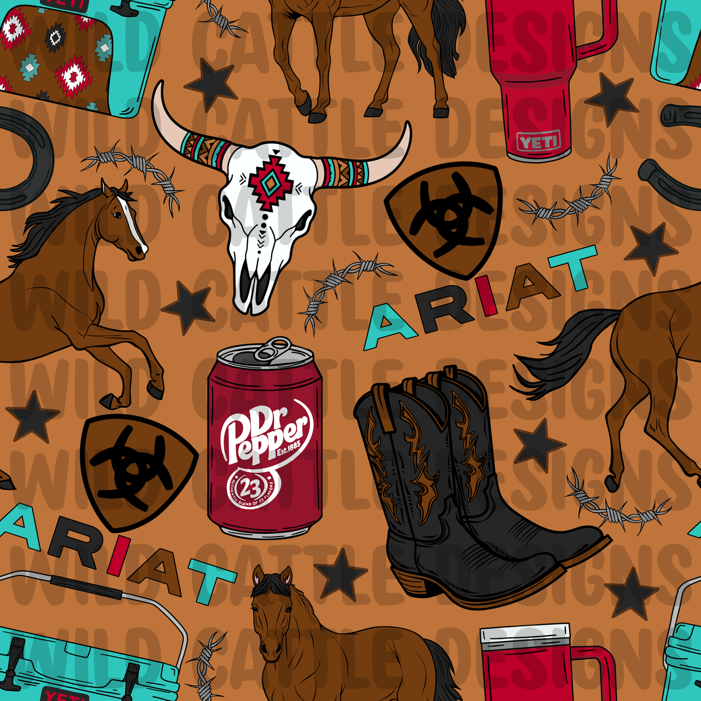 All the western things seamless
