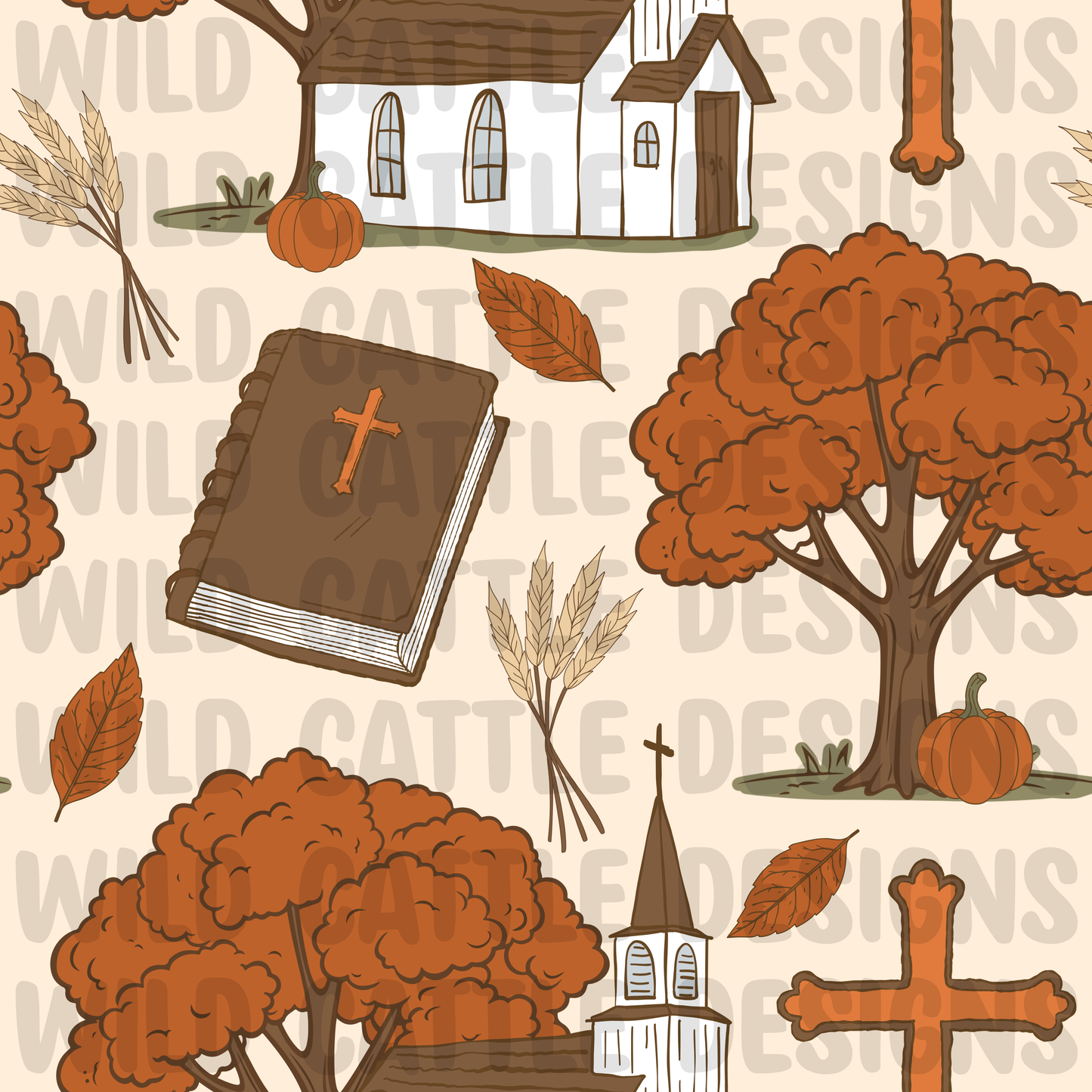 Autumn faith boy seamless