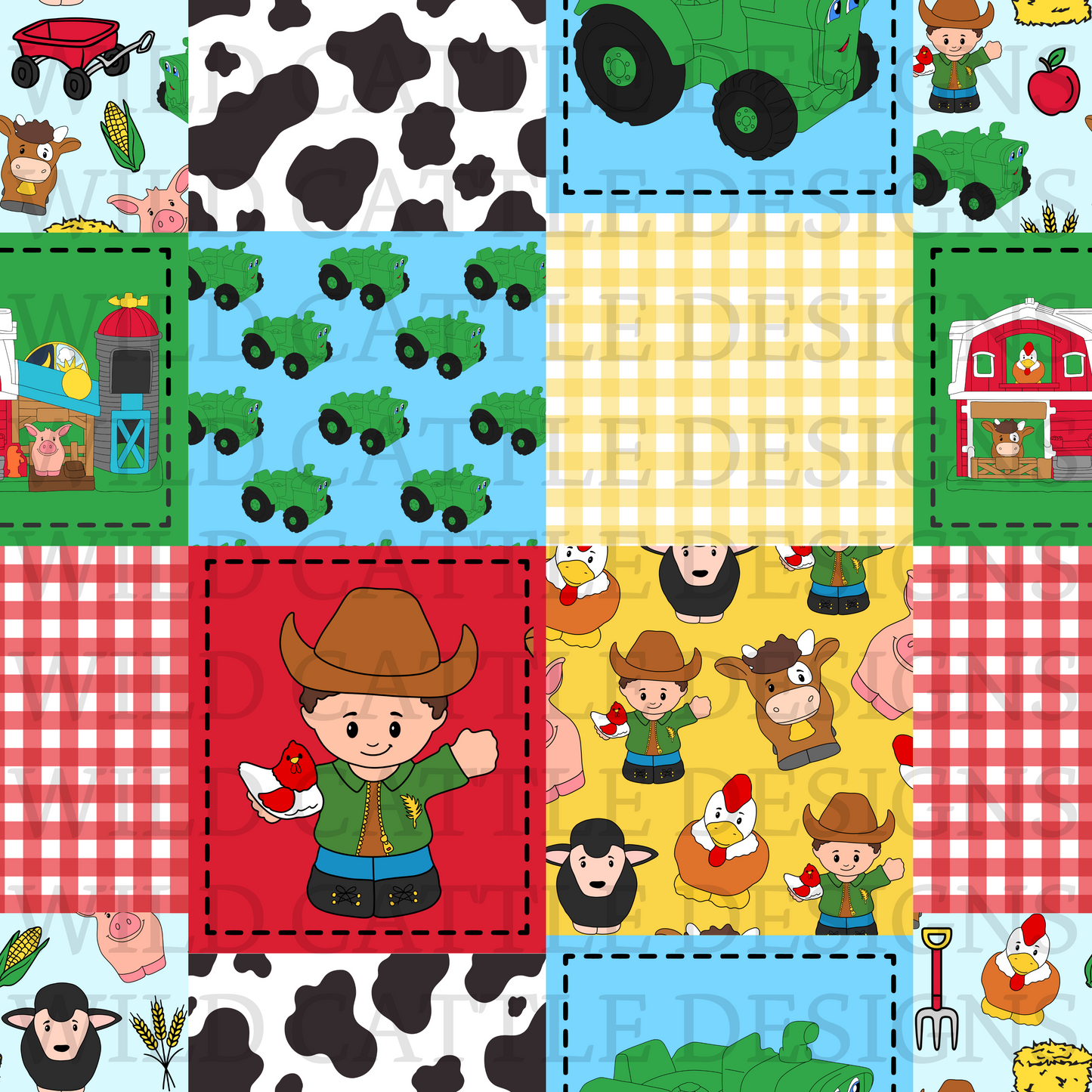 Barnyard small people patchwork