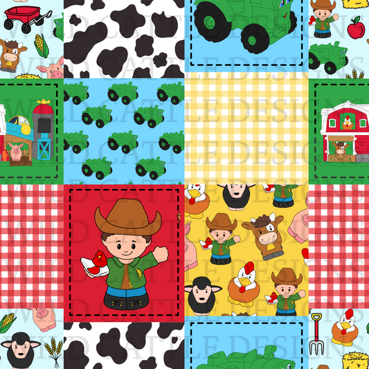 Barnyard small people patchwork