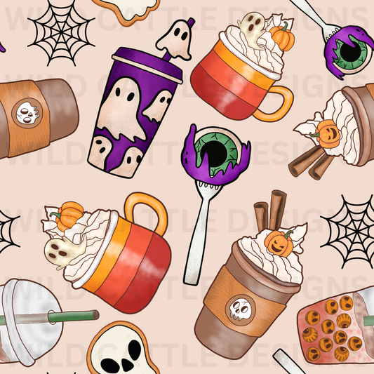 Halloween Coffee Seamless