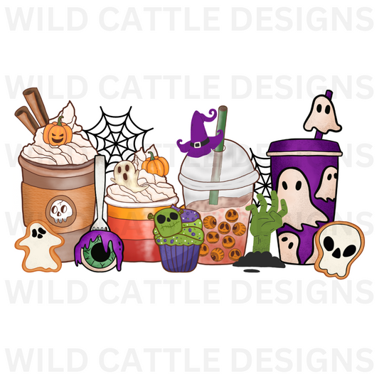 Halloween Coffee PNG