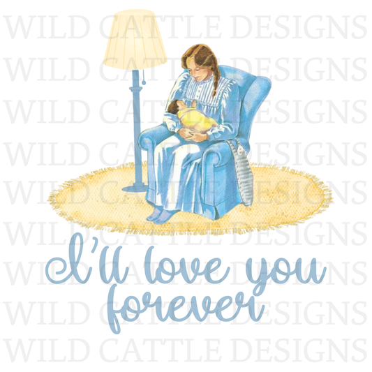 Blue love you forever png