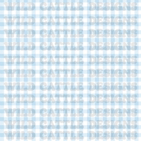 Blue Princess plaid seamless