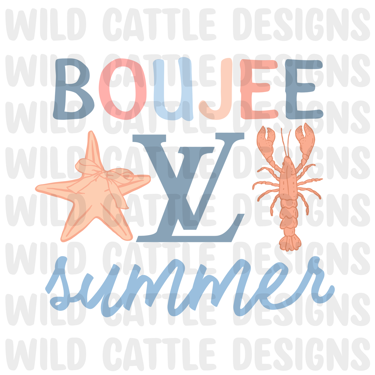 Boujee coral summer png