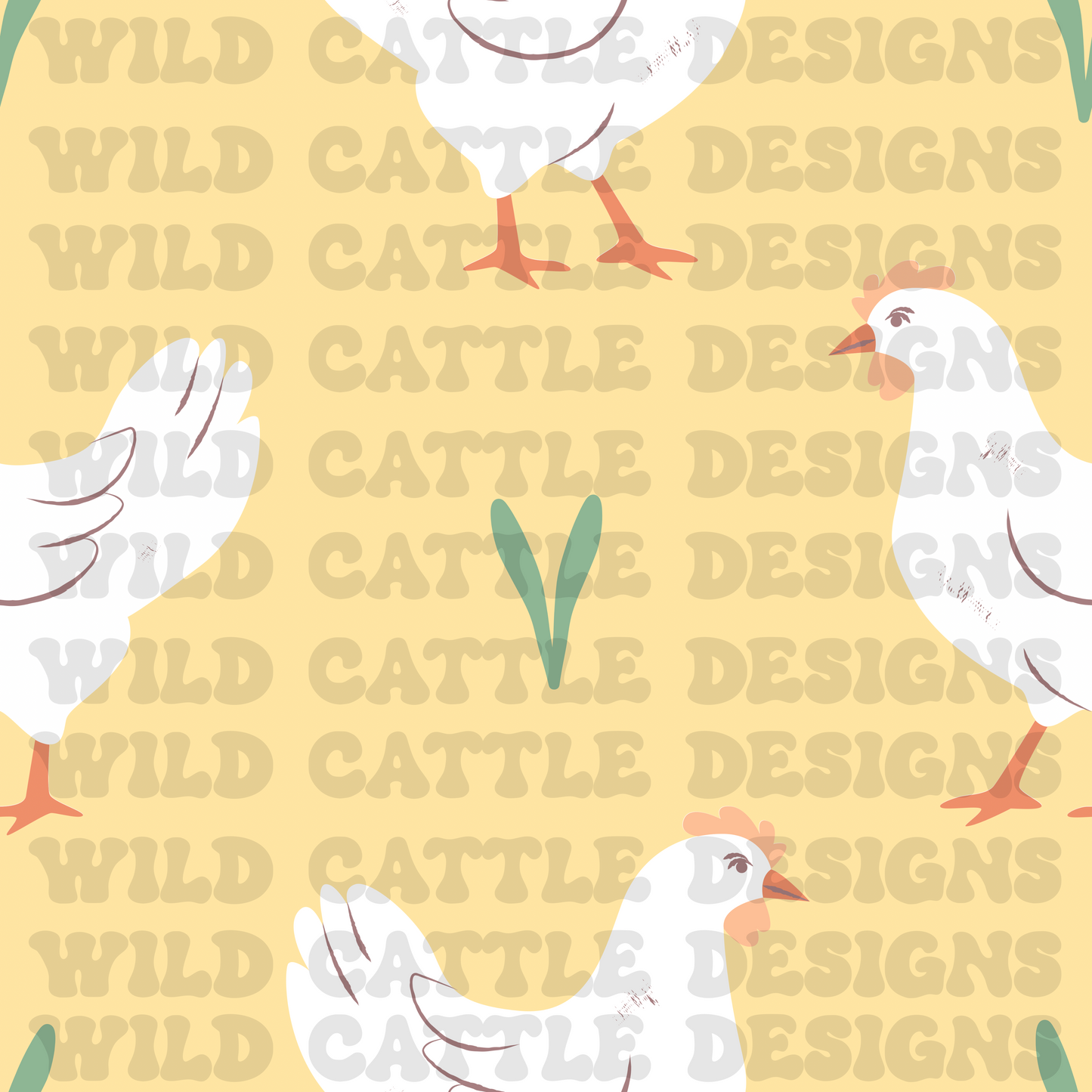 Boy barnyard chicken seamless