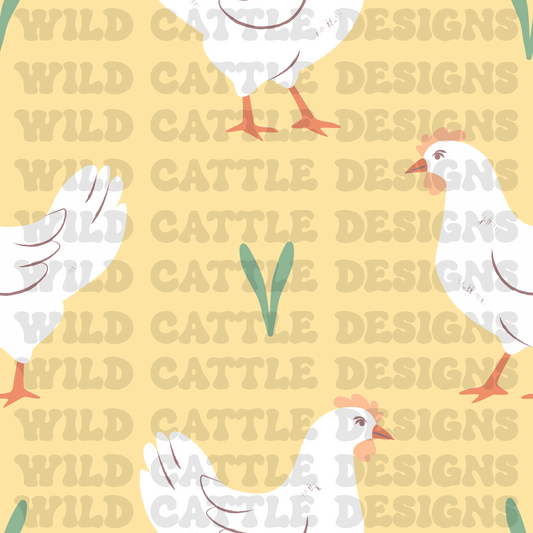 Boy barnyard chicken seamless