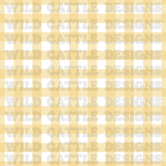 Boy barnyard yellow plaid seamless