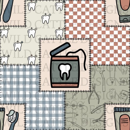 Boy dental patchwork