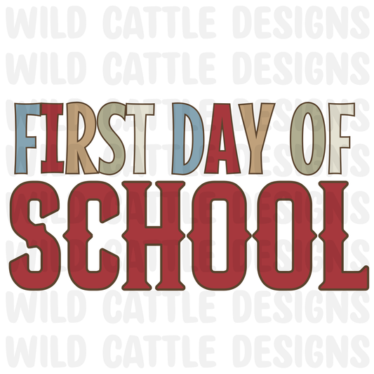 Boy saddle up first day of school png